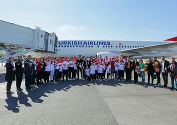 Türkiye'nin 7 bölgesinden bir araya geldiler! THY 29 özel çocuk sporcuyu Ankara'da ağırladı