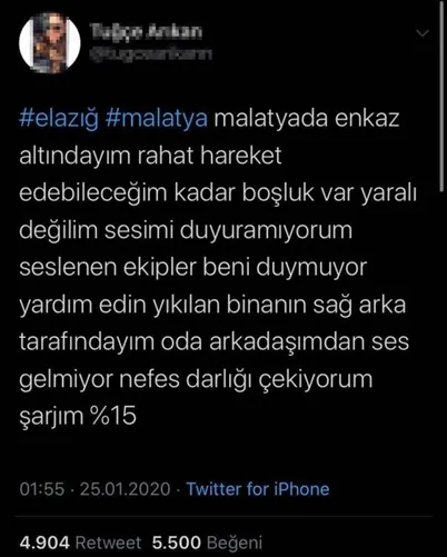 Elazığ depremi sonrası sosyal medyada alçak oyun! - 3