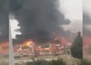 Mersin’de fabrika alev alev yandı!