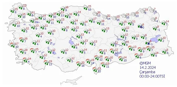 HAVA DURUMU | Meteorolojiden yeni tahmin haritası! İl il uyarı geldi: Kuvvetli yağışlar geri geliyor | 10-14 Şubat 2024 - 15