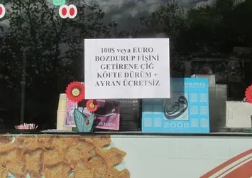 Esnaftan döviz bozdurana ikram