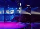 Cambaz metrelerce yüksekten yere çakıldı