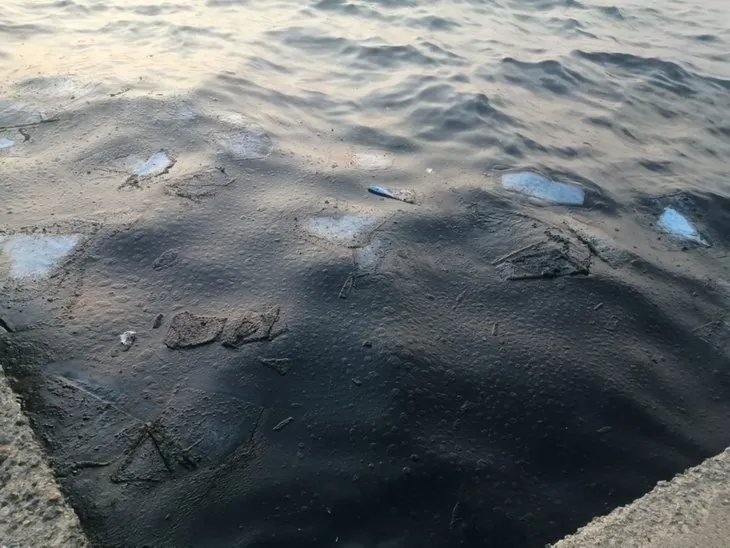 İzmir’de denize petrol türevi atıklar sızdı