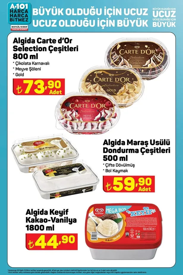 10 Ekim A101 aktüel ürünler kataloğu yayınladı! A101’de 192 TL’ye tereyağı, 90 TL’ye beyaz peynir, 21 TL’ye Kireç Çözücü, 57 TL’ye un 34.50 TL’ye kuru fasulye satılıyor