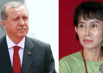 Cumhurbaşkanı Erdoğan, Myanmar lideri ile görüştü!