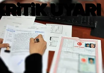 Tapu dolandırıcılığına karşı uyarı yapıldı