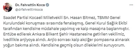 saadet-partisi-kocaeli-milletvekili-hasan-bitmez-tbmm-kursusunde-bayildi-kafasini-yere-carpti-1702382721531.jpg Saadet Partisi Kocaeli Milletvekili Hasan Bitmez TBMM kürsüsünde bayıldı! Sağlık Bakanı Koca: Entübe edilerek yoğun bakıma alındı - 4