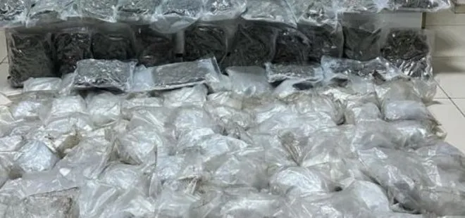 Gaziantep’te 123 kilo skunk ve metamfetamin ele geçirildi: 4 tutuklama