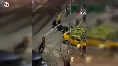 2 grubun tekme tokatlı kavgası kamerada!