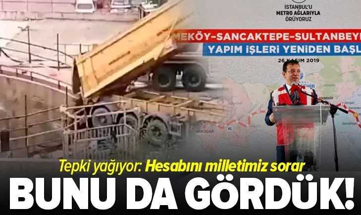 AK Parti’den metro hattına beton döken CHP’li Ekrem İmamoğlu’na sert tepki: Hesabını milletimiz sorar