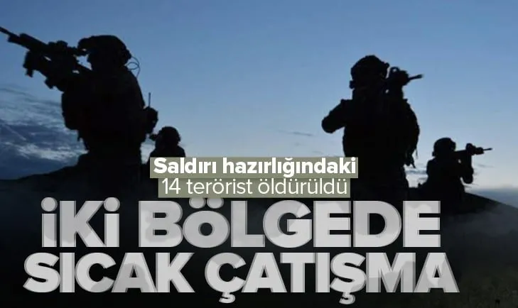 Son dakika: Mehmetçik saldırı hazırlığındaki 14 PKK’lı teröristi öldürdü