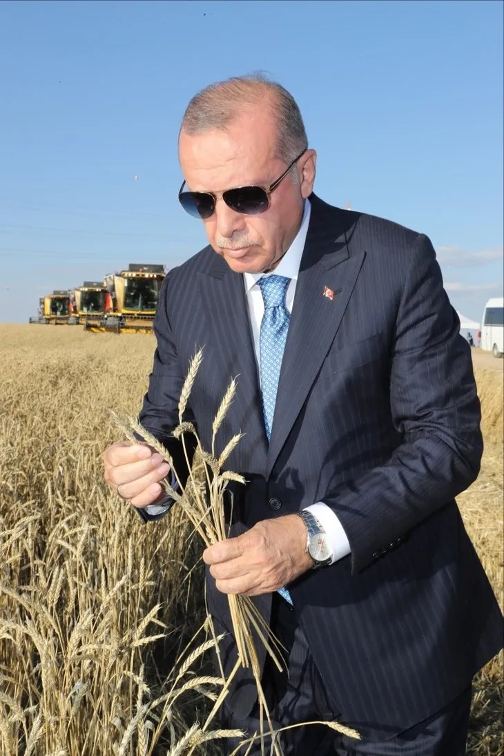 Başkan Erdoğan yerli elektrikli traktörü kullandı