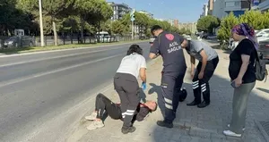 Samsun’da motosiklet yayaya çarptı: 2 yaralı