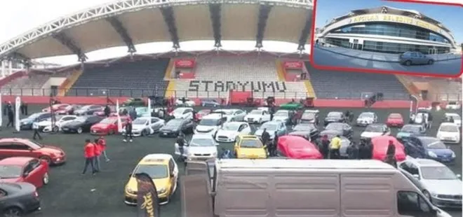Bunu da gördük! CHP belediyesi Atatürk Stadı’nı oto pazarına çevirdi!