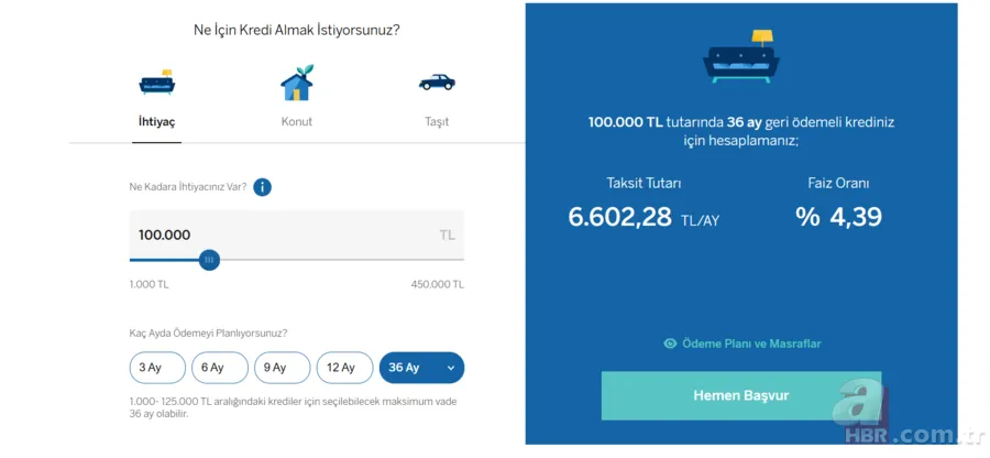 100 bin TL ihtiyaç kredisi alırsanız ödeyeceğiniz tutar ne kadar? Halkbank, Ziraat Bankası, Vakıfbank faiz oranları 6