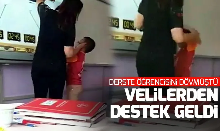 Öğrencisine tokat atmıştı! Velilerden destek geldi
