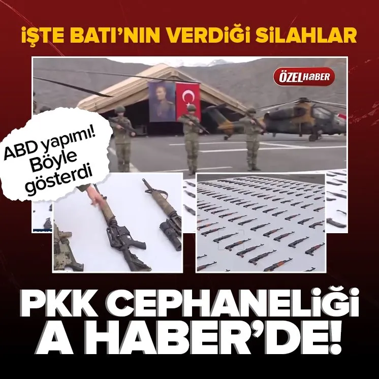 PKK cephaneliği ilk kez A Haber’de!