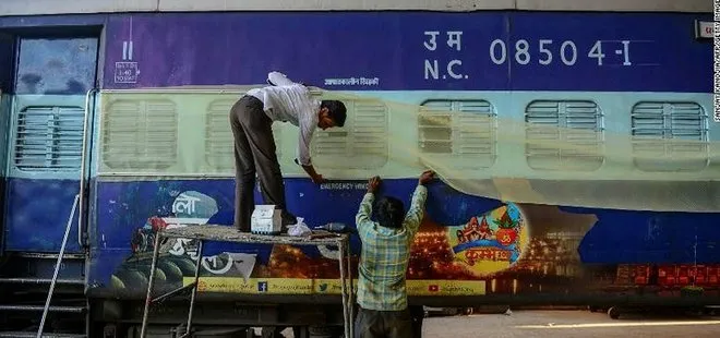 Hindistan’da coronavirüsle mücadele! Tren vagonları karantina merkezine dönüştürüldü