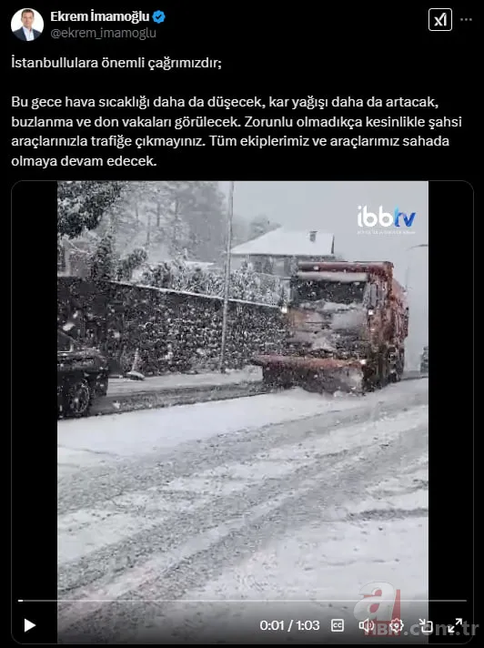 İstanbul'da kar yağışı toplu taşımayı vurdu! Metro ve metrobüs duraklarında izdiham | İmamoğlu'na tepki yağdı... 7