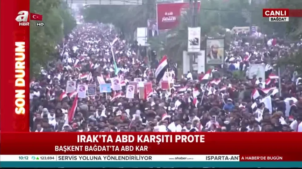 Irak’ta ABD karşıtı gösteriler başladı
