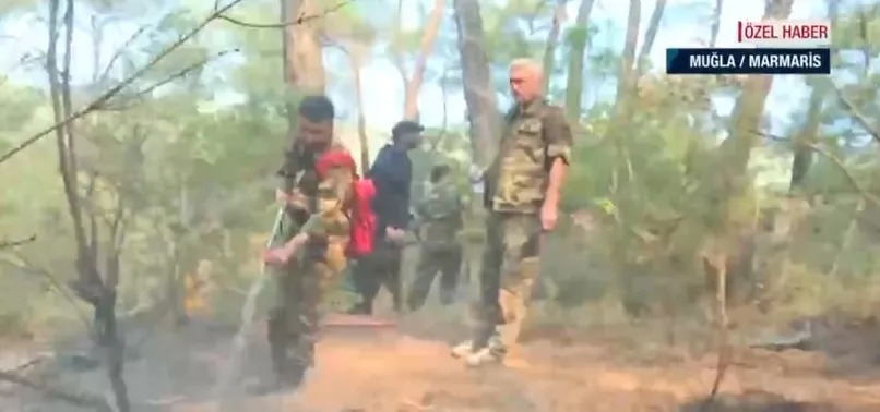 Azerbaycan’dan Türkiye’ye yangın desteği! Kardeş ülke Azerbaycan ekipleri bölgede