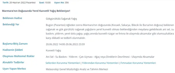 Meteoroloji Marmara'yı saat vererek uyardı! İstanbul'a gök gürültülü sağanak yağış geliyor | İşte 5 günlük hava durumu - 3