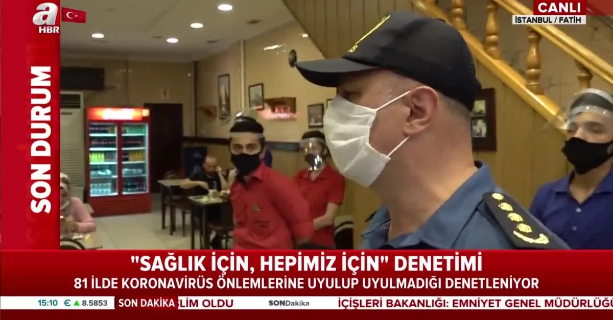 İstanbul'da Covid-19 denetimleri yapıldı