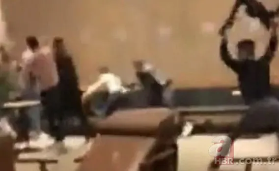 Gaziantep’te kafe savaş alanına döndü! Masa ve sandalyeler hava uçuşurken kavgayı bacak bacak üstüne atıp izleyen genç sosyal medyanın diline düştü