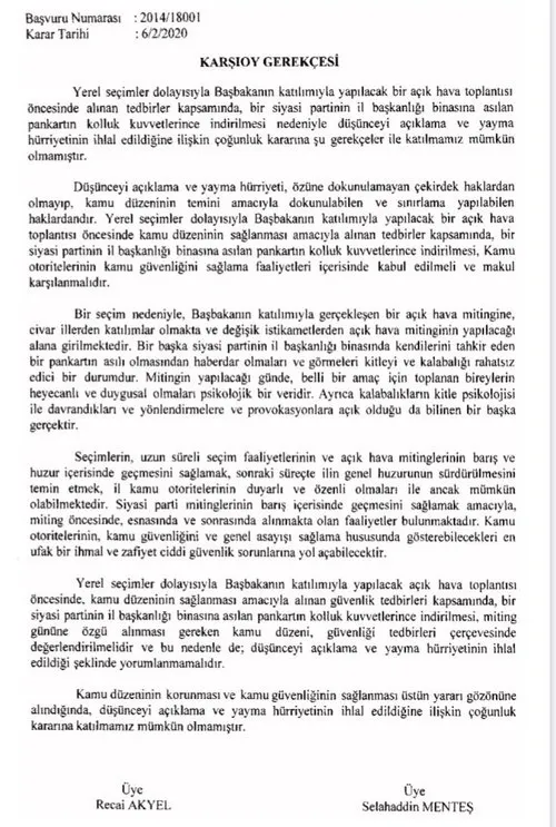 AYM’den bir skandal karar daha! Başkan Erdoğan ve AK Parti’ye ağır hakaret içeren pankartı ifade özgürlüğü saydı