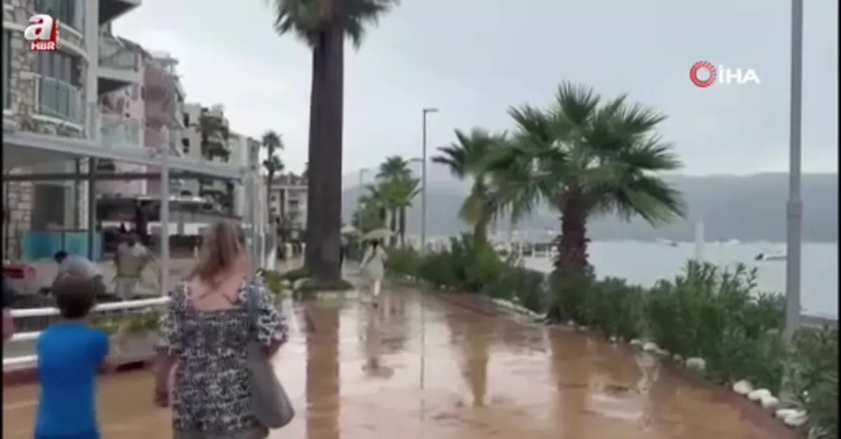 Muğla’da yağmur ve deniz keyfi bir arada
