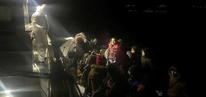 Çanakkale Ayvacık açıklarında 38 düzensiz göçmen kurtarıldı
