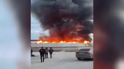 İnegöl’de çöp toplama tesisinde yangın!