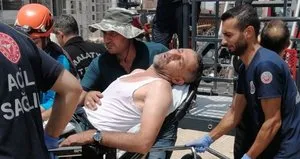 Fenalaşan vinç operatörü kurtarıldı