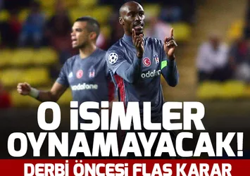 Beşiktaş Galatasaray maçında kadrolarda sürpriz! Beşiktaş'ta o isimler oynamayacak