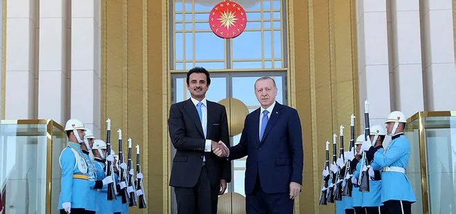 Son dakika: Başkan Erdoğan Katar Emiri Şeyh Temim bin Hamed Al Sani ile görüştü