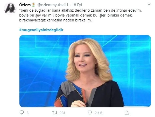 Umit Uygun Un Sozlerinin Ardindan Muge Anli Ya Destek Mesaji Yagdi Cakal Surusune Yedirmeyiz