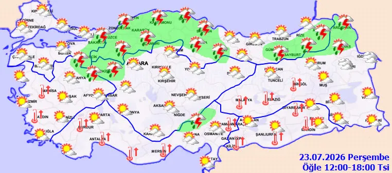 Şemsiyeleri hazırlayın, camları kapatın: Sağanak ve toz taşınımı aynı anda geliyor - 3