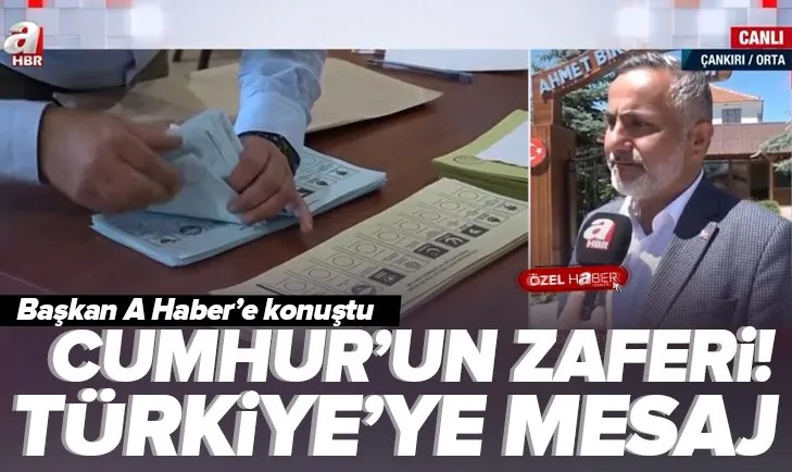Dodurga’da Cumhur İttifakı zaferi! Belediye Başkanı Hasan Hüseyin Kaşıkçı A Haber’de