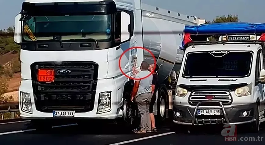 Trafikte baltalı dehşet! TIR şoförüne böyle tehditler savurdu 5