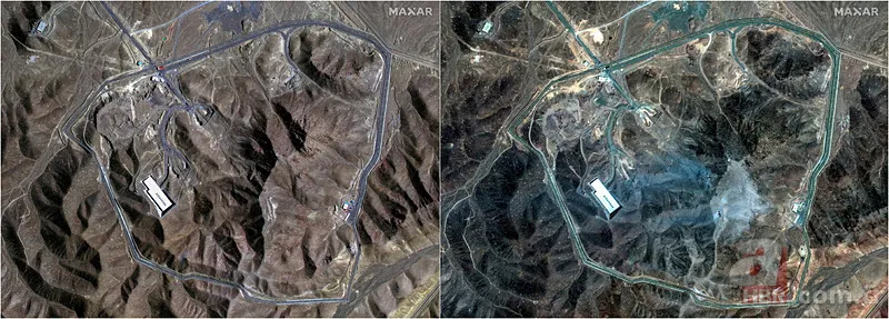 ABD'den İran'ın nükleer kalbine saldırı: Başarabildi mi? Uydu görüntüleri ortaya çıktı 4