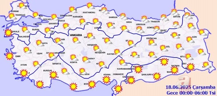 Yazın en sıcak günleri kapıda! Termometreler tırmanışta: Meteoroloji'den haritalı paylaşım: Yarından itibaren... 8