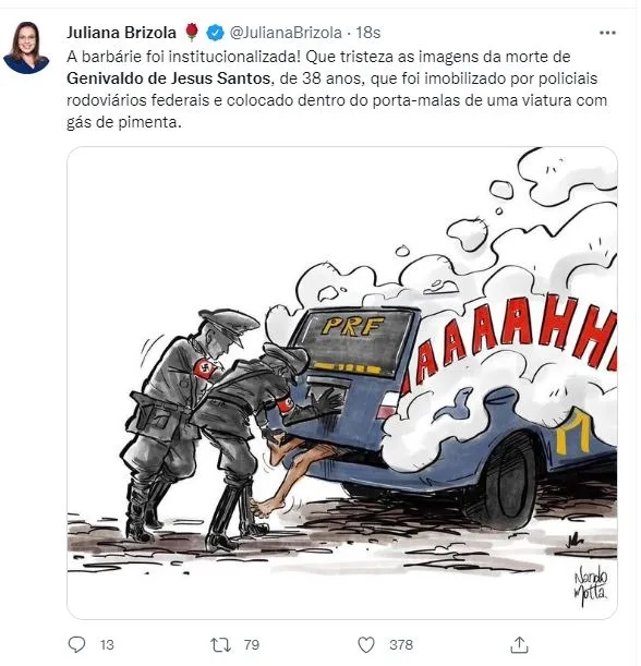 Brezilya’da vahşet! Polis gaz bombasıyla bagaja kapatıp öldürdü