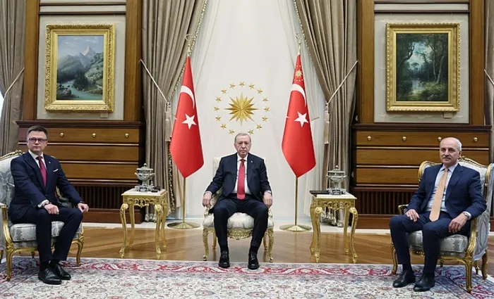 Külliye’de önemli kabul! Başkan Erdoğan, Polonya Meclis Başkanı ile görüştü