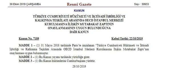 Fahrettin Altun’dan Mehmet Akif Hamzaçebi’nin OECD İstanbul Merkezinin 1999’da açıldığı iddiasına Resmi Gazeteyle yanıt