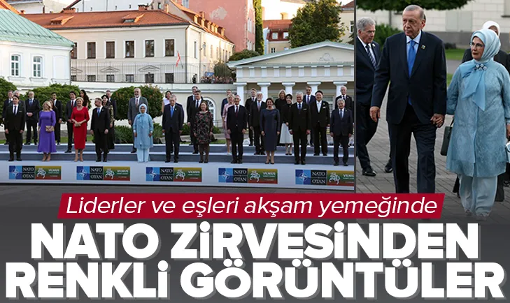 NATO liderleri ve eşleri akşam yemeğinde