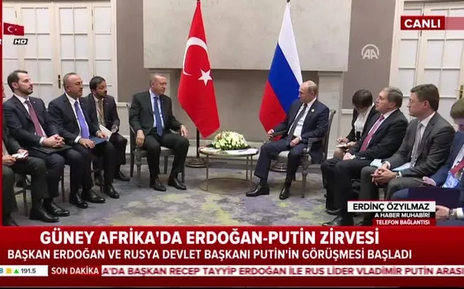 Başkan Erdoğan Putin ile görüştü
