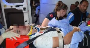 Kazadan sonra araçtan indi dehşeti yaşadı!