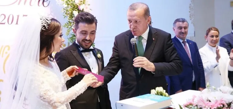 Cumhurbaşkanı Erdoğan nikah şahidi oldu!