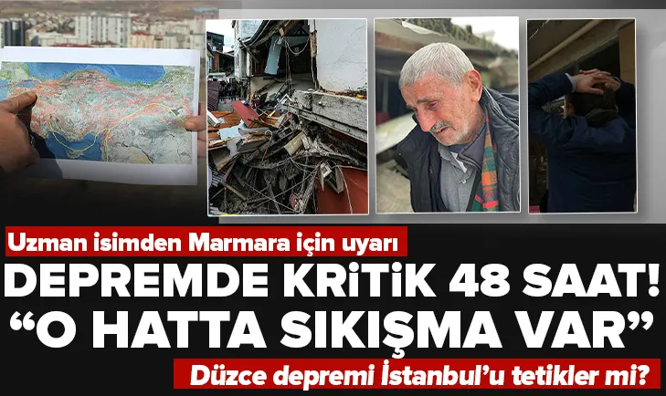 Düzce depreminde kritik veri ilk 48 saat!