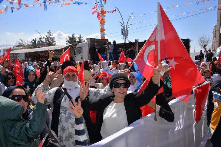 Başkan Erdoğan'a Şırnak'ta sevgi seli